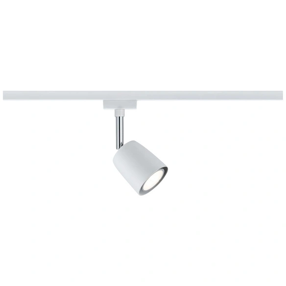 Spot »URail«, BxHxL: 5,8 x 14 x 9cm, chromfarben/weiß