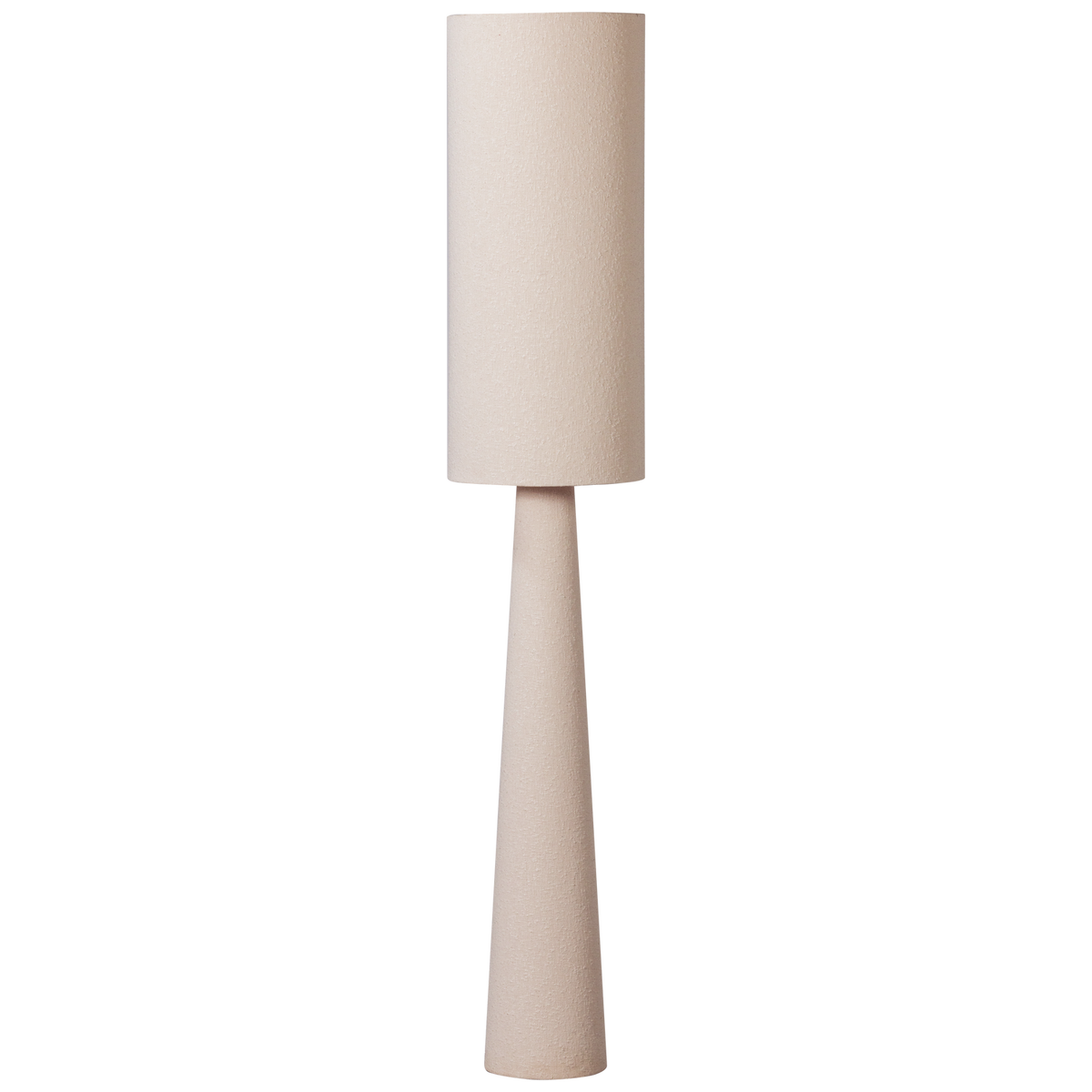 WOOOD vloerlamp Loft - Metaal/Bouclé - Naturel - 187xØ35 cm