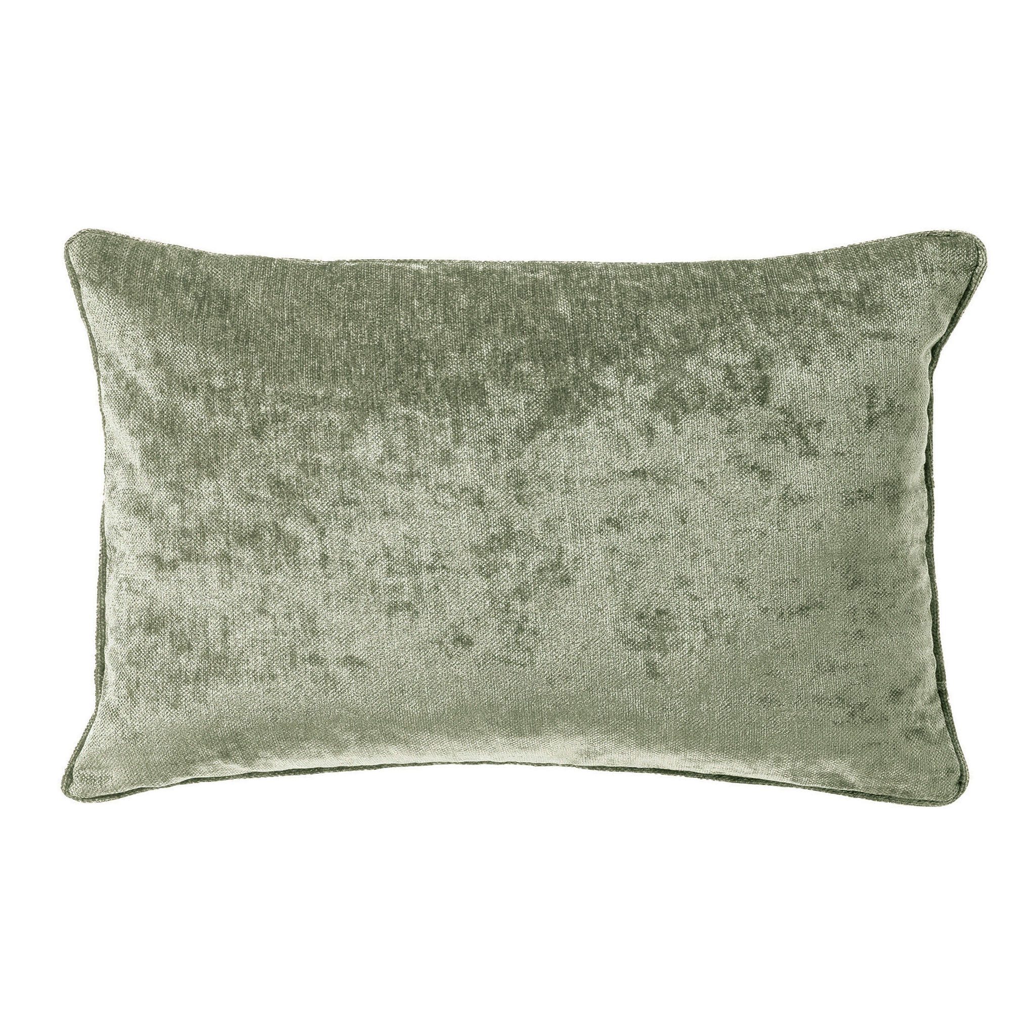 LEWY - sierkussen 30x50 cm - glansvelours - Green Milieu - groen