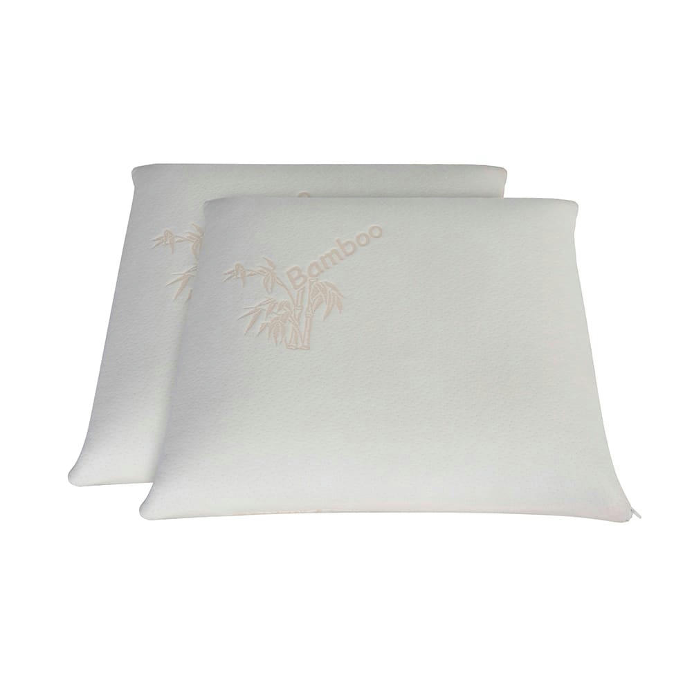 - Lot de 2 oreillers 60x60   Mémoire de forme