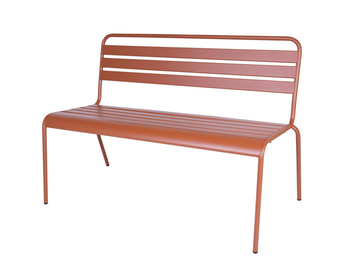 MaximaVida metalen tuinbank Max 120 cm roestbruin