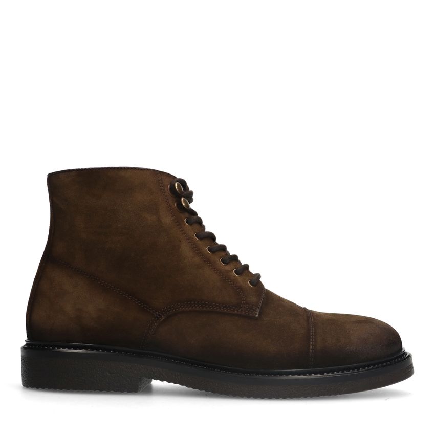 Manfield Bruine suède veterboots