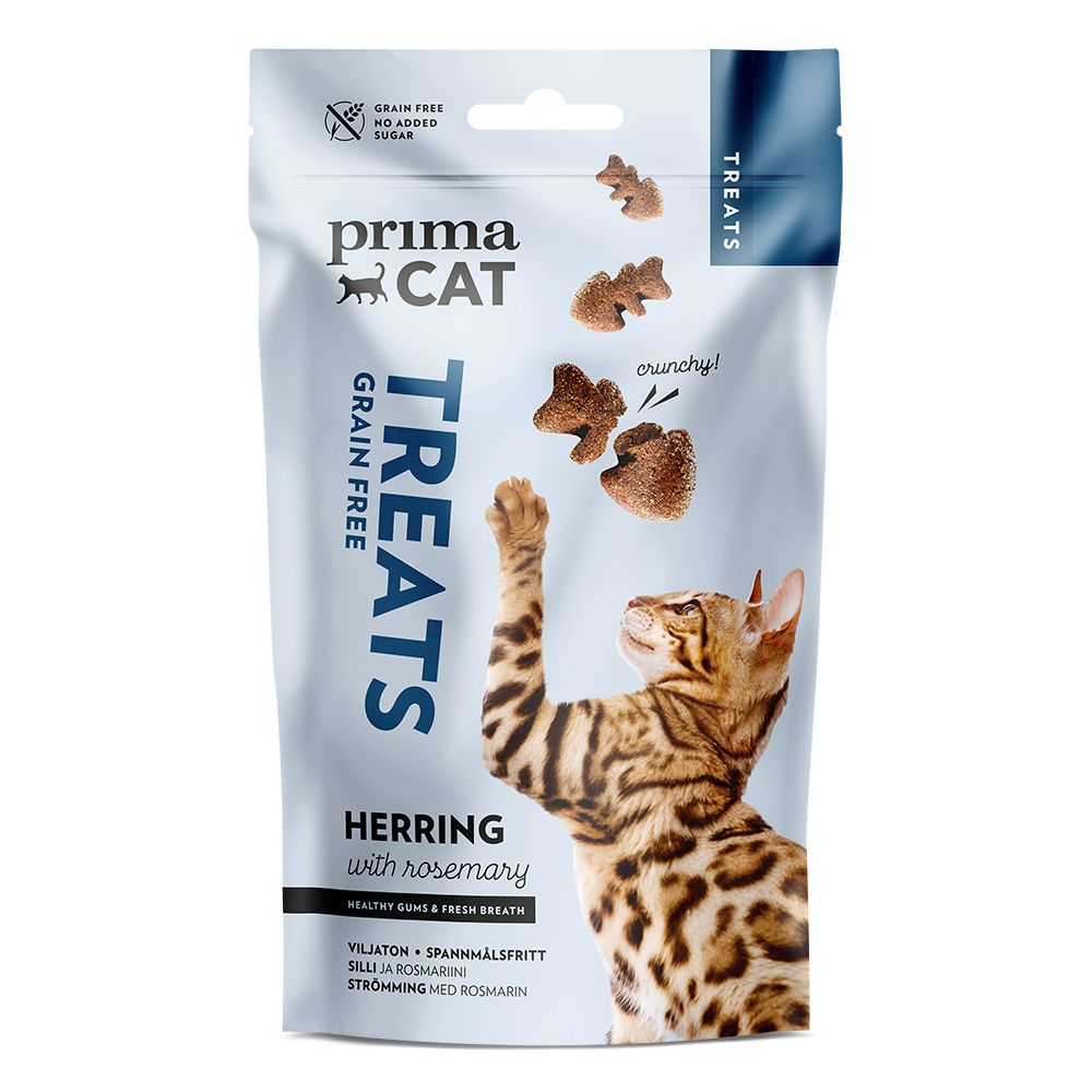 PrimaCat Crunchy Treats with Herring & Rosemary