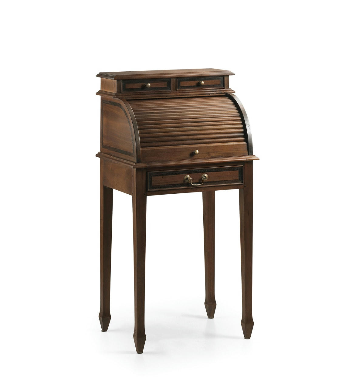 VINTAGE - Petit bureau en bois marron L 55 cm
