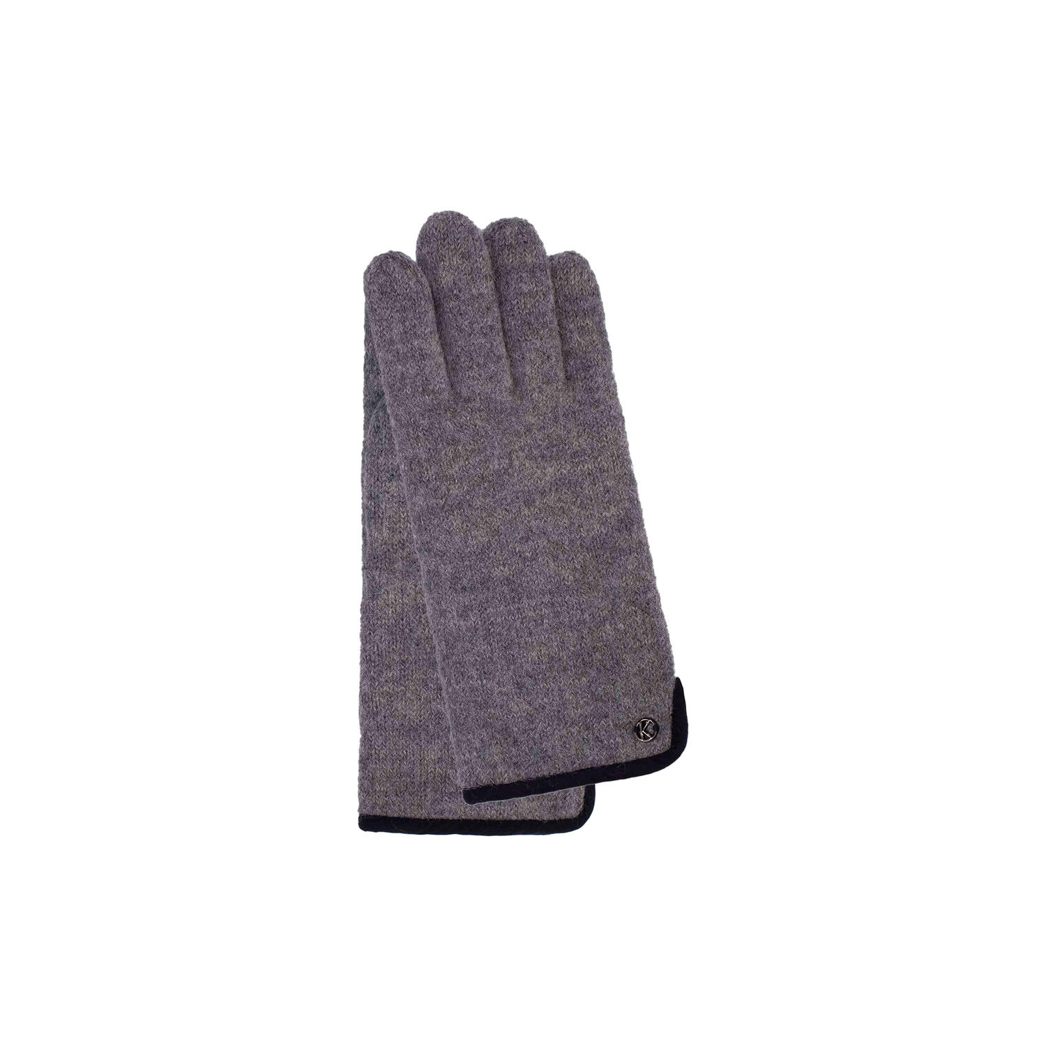 Sasha strikhandske, light grey melange