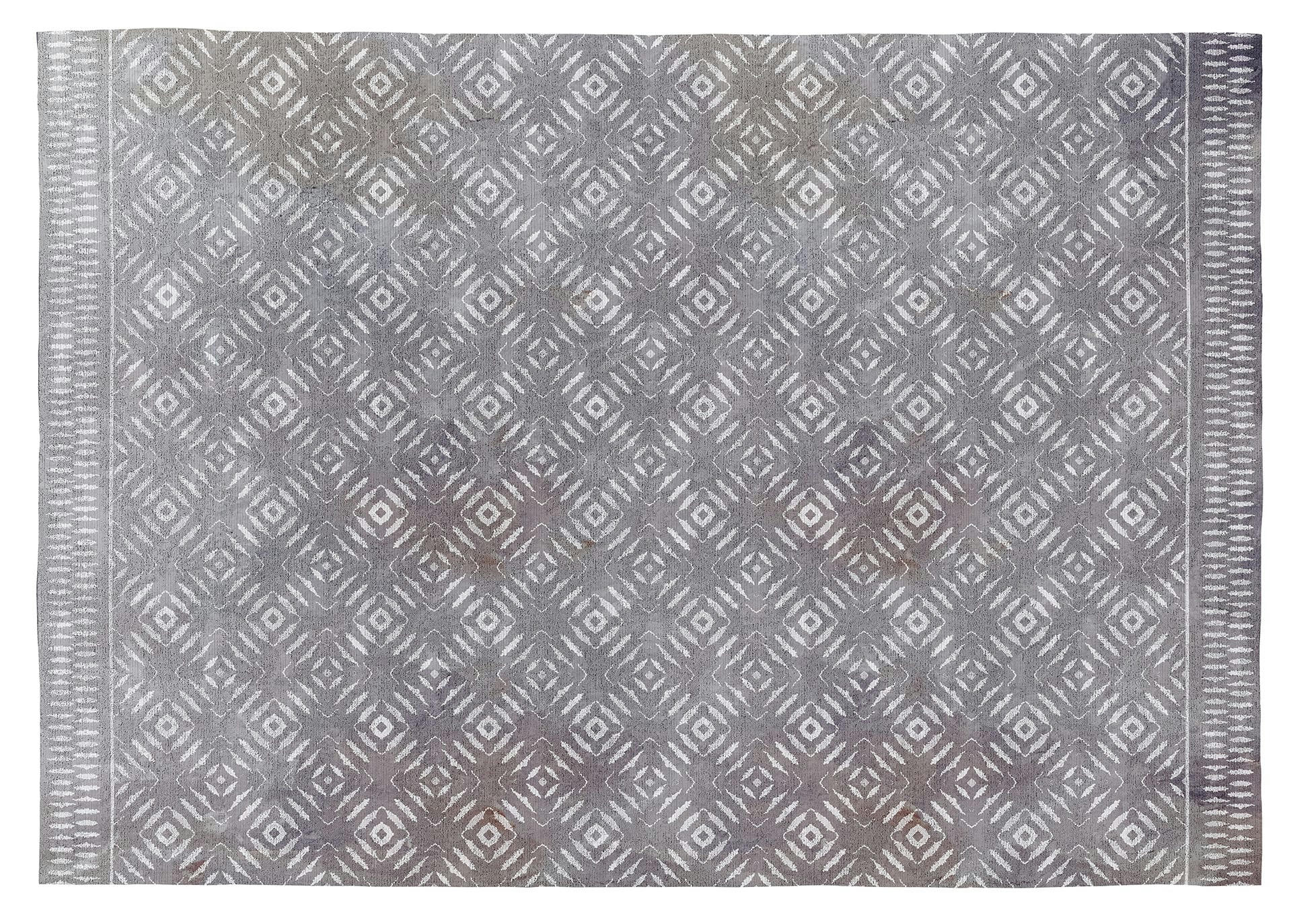SELENA - Tapis décoratif en coton en impression digital gris 160x230 cm