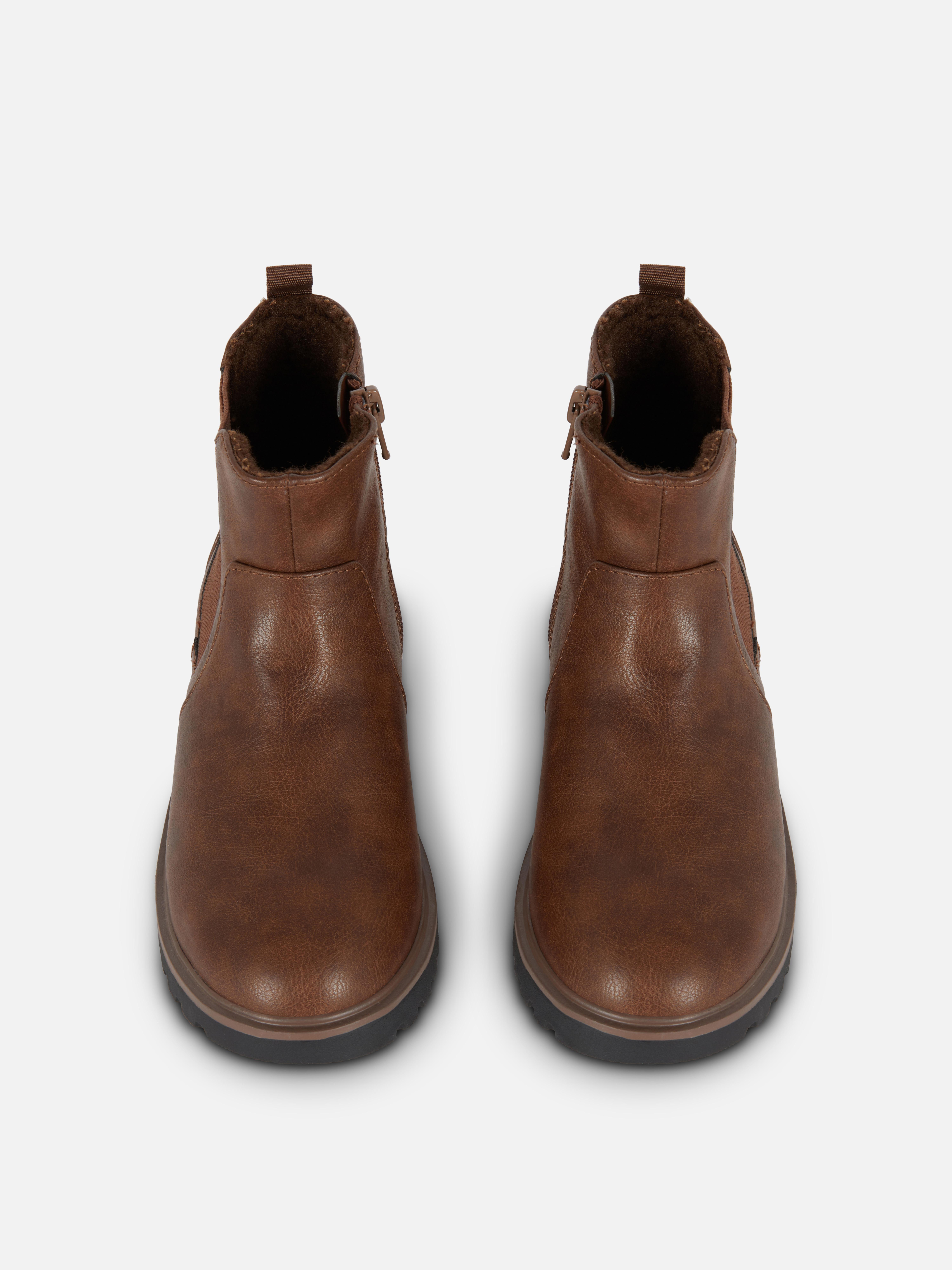 Zip-Up Chelsea Ankle Boots