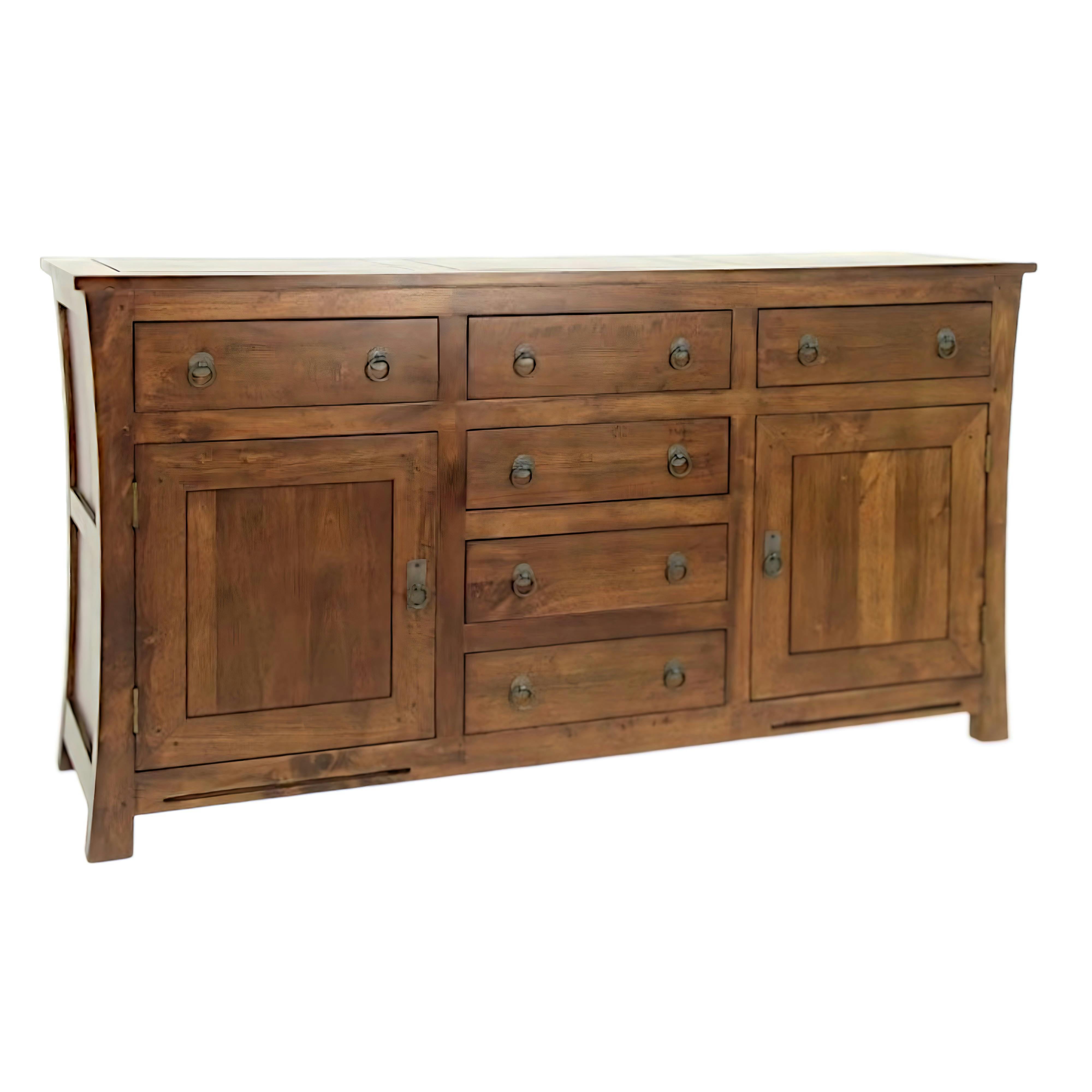 Buffet asiatique hévéa 2 portes 160cm MAORI