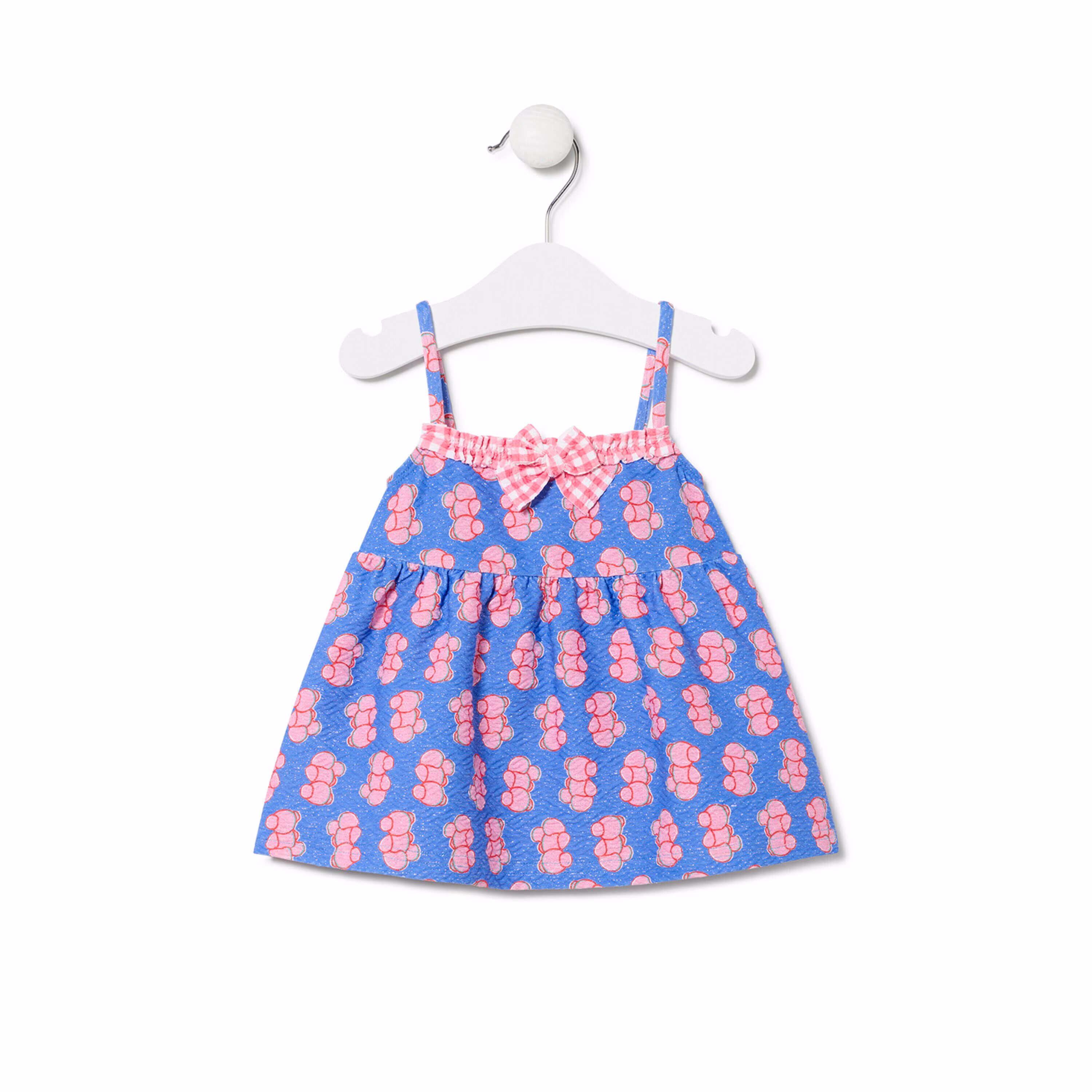 Vestido de tirantes de niña Chic azul