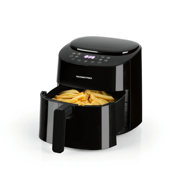 Heißluft-Fritteuse, 4,5 l, 1400 W, 240 V, schwarz