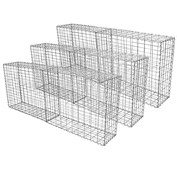 Lot de 6 Paniers de Gabions 100cm x 80cm x 30cm
