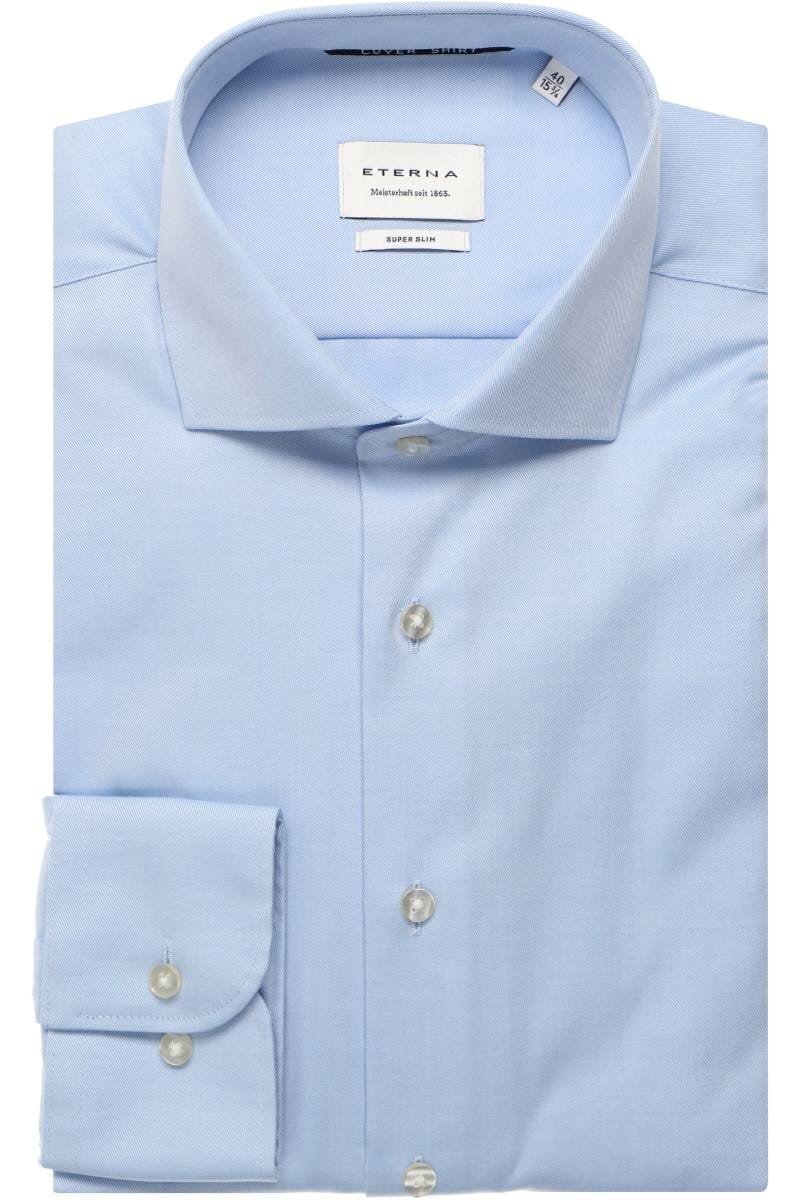 ETERNA Cover Shirt Super Slim Hemd hellblau, Einfarbig