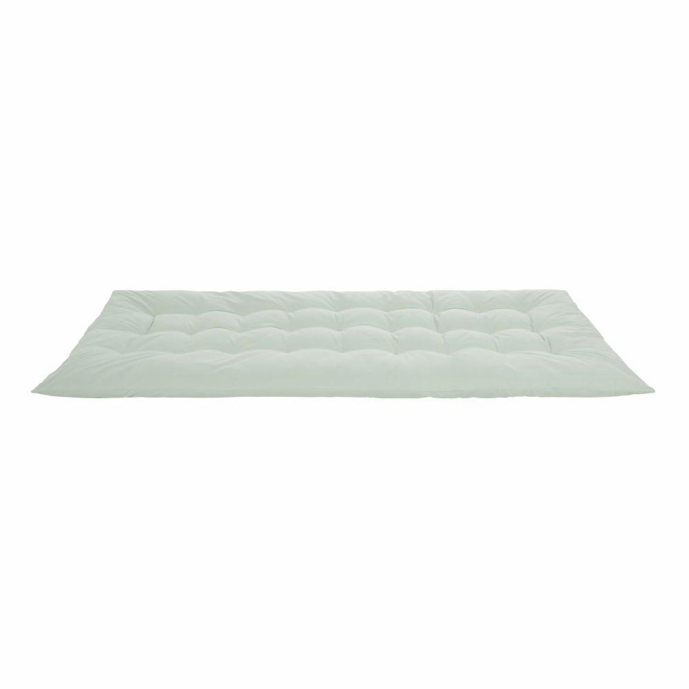 - Matelas de sol en coton vert d'eau 90x190