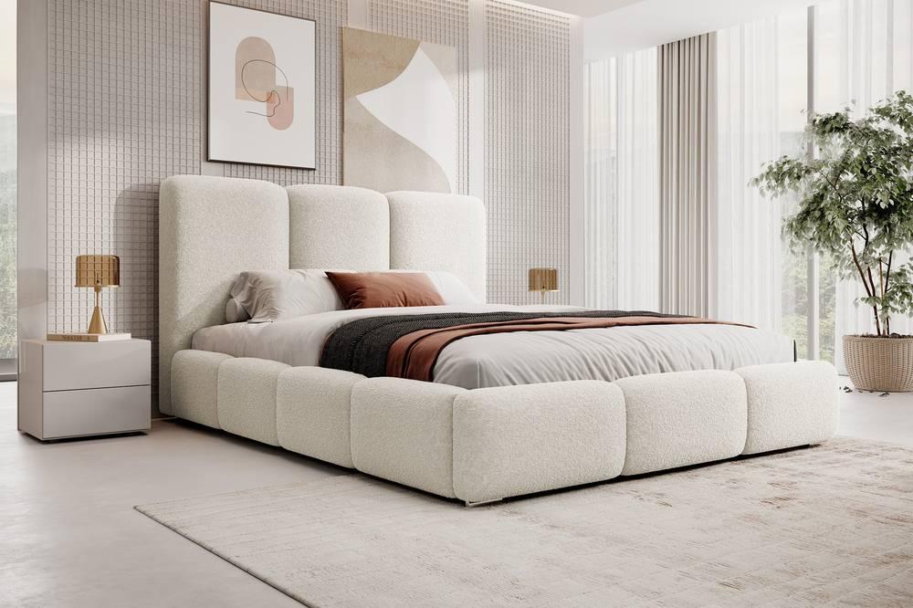 Bedframe Briar bouclé met opbergruimte 140x200