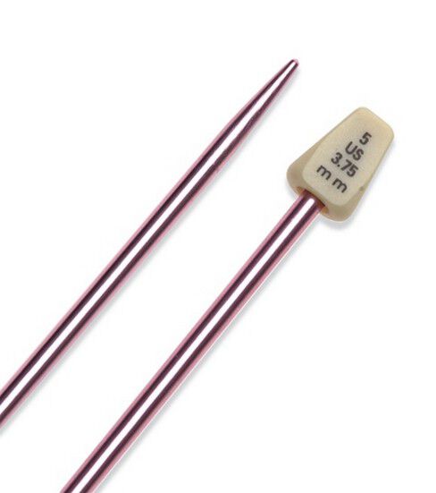 Susan Bates 14 Single Point Size 5 Silvalume Knitting Needle Set