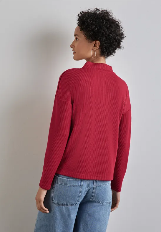 Strukturshirt mit Knöpfen