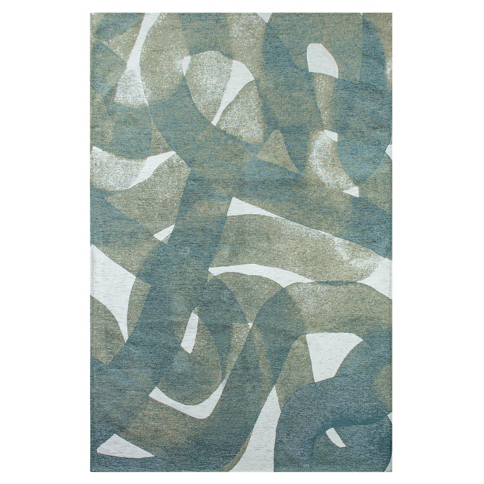 Lola&Moi vloerkleed Teal - zilver - 170x240cm