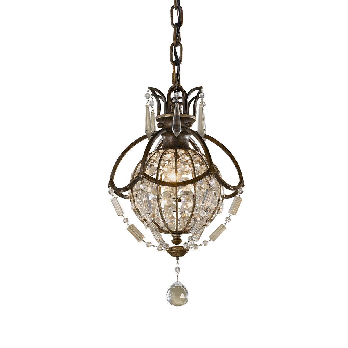 Lampa wisząca oksydowany brązowo-brytyjski brąz Bellini 1xE14x60W Feiss