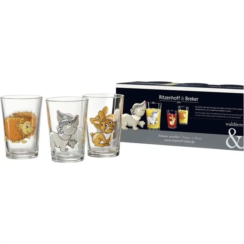 Besteckset 4-teilig Waldtiere