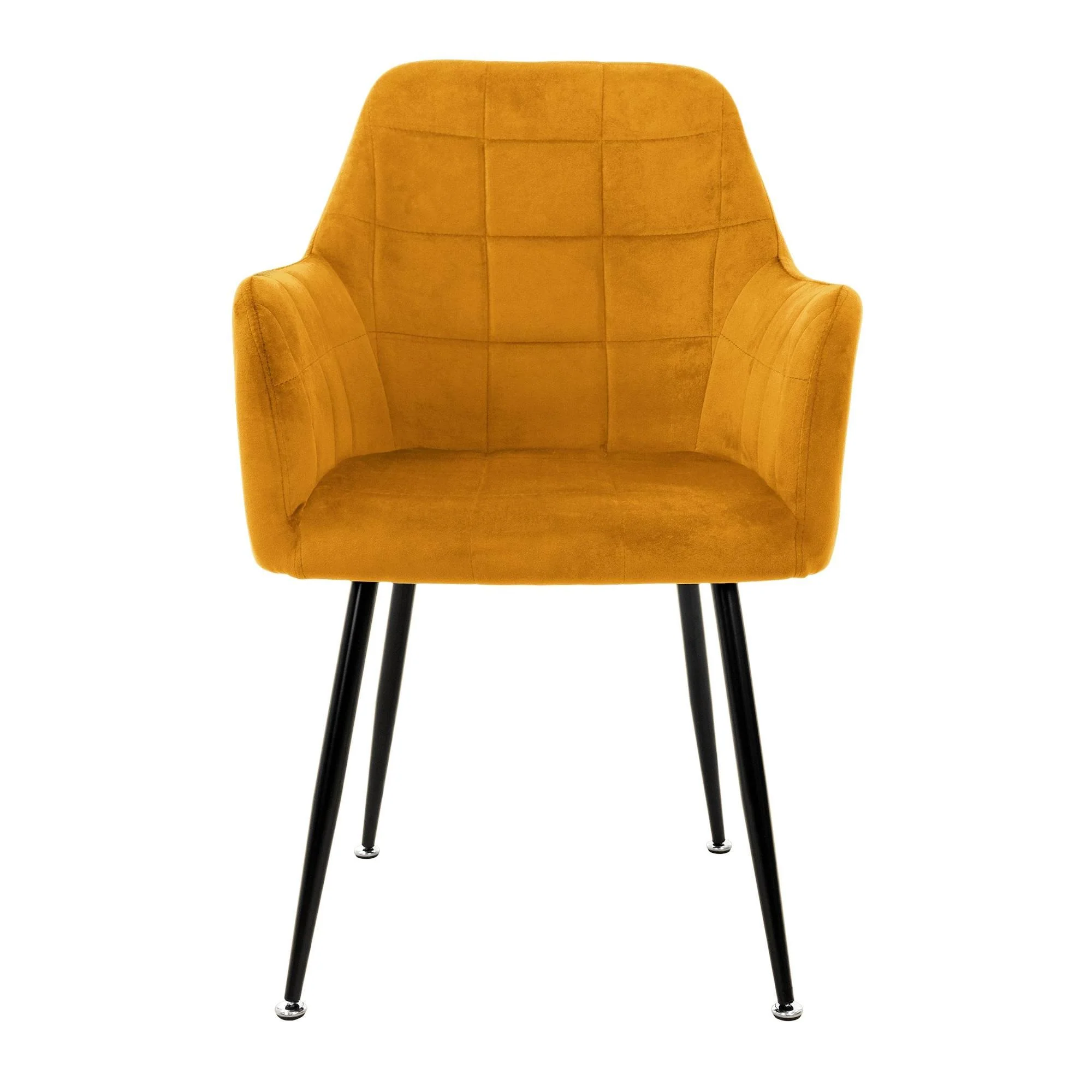 Set van 4 eetkamerstoelen Zel velvet