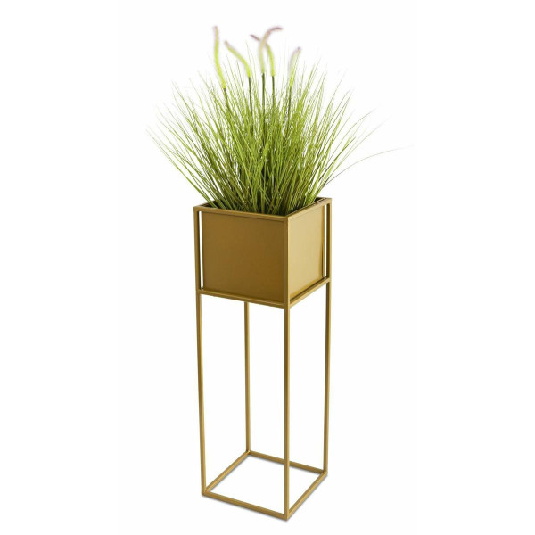 Nowoczesny kwietnik stojak złotym 70 cm GLAM