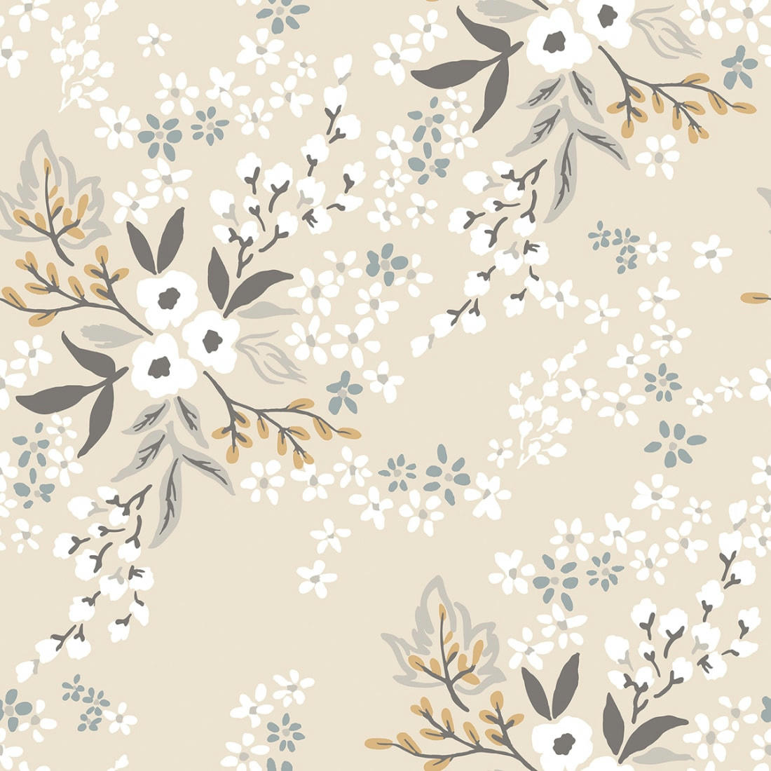 BRAYLYNN - Papier peint floral constellation multicolore