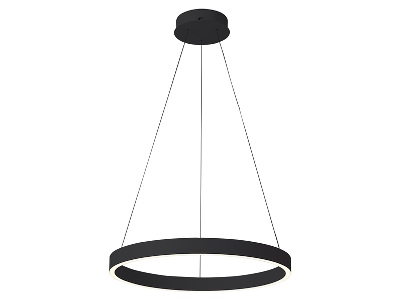 Lampa wisząca Brasco Down LED ze zmienną barwą światła czarna