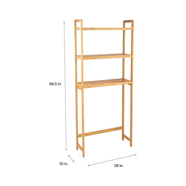 Organize It All Over the Toilet Bamboo Space Saver Shelf - 28x10x66.5