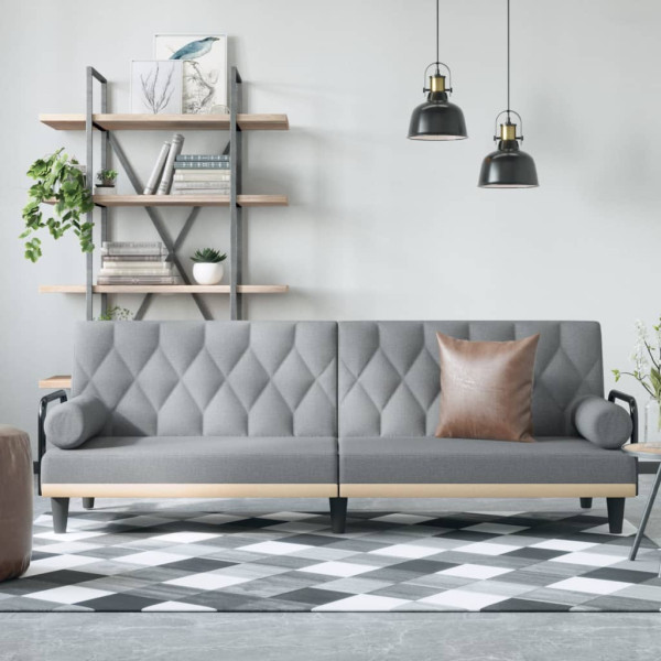 Rozkładana sofa SzaryTkanina vidaXL