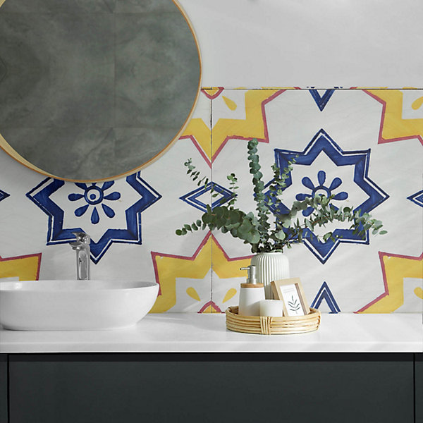Panneau Mural PVC Wallfluent 120x60 cm Motif Végétal élégant 1 pièce