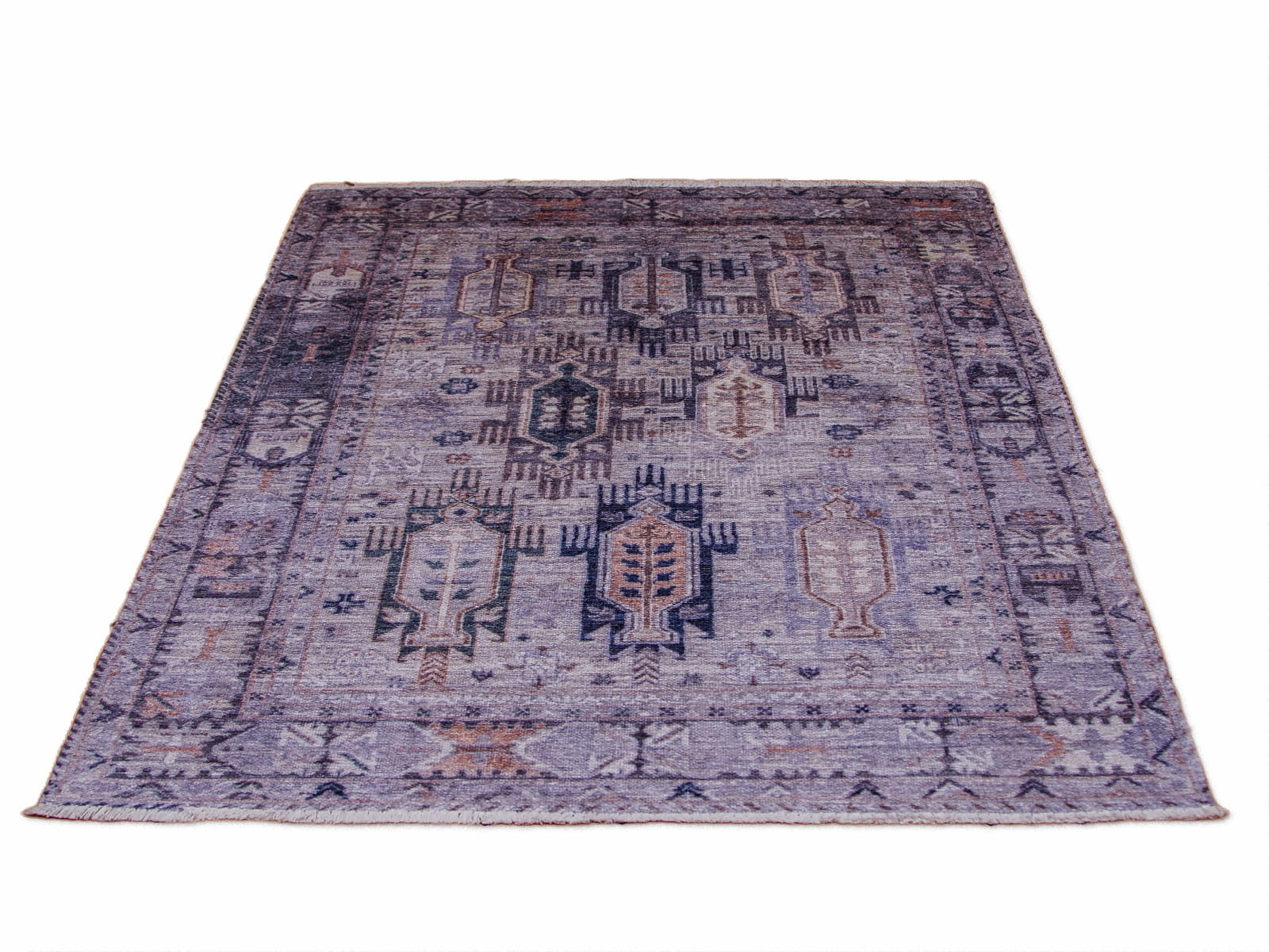 Dywan bawełniany Pescara boho szary 80 cm x 150 cm
