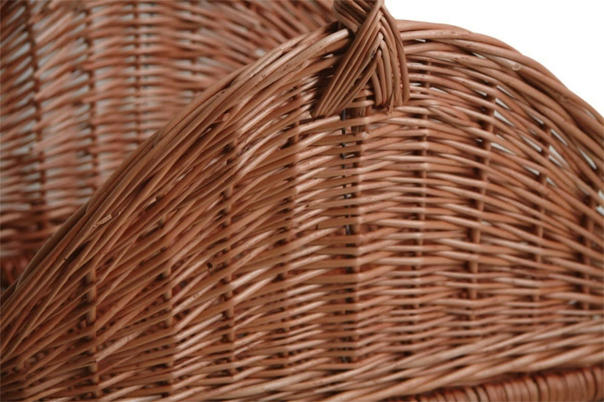 - Panier à bûches en osier buff