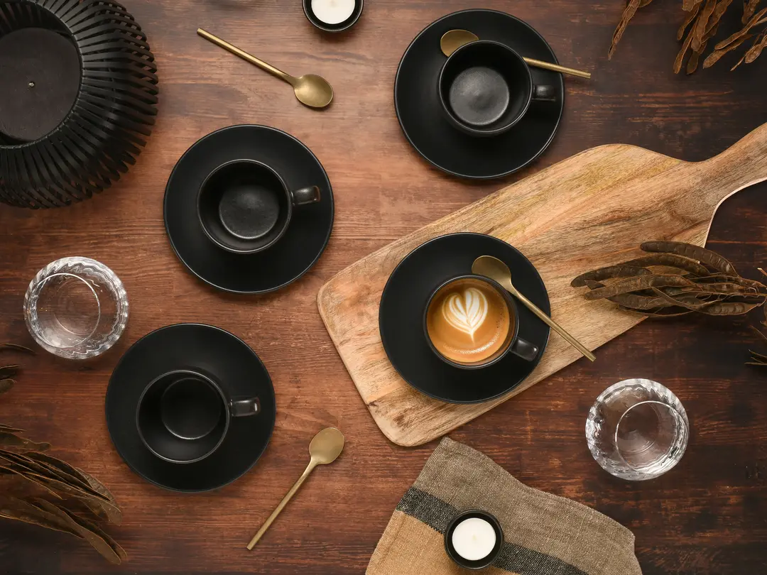 Kaffeetasse mit Untertasse 12-teilig Soft Touch