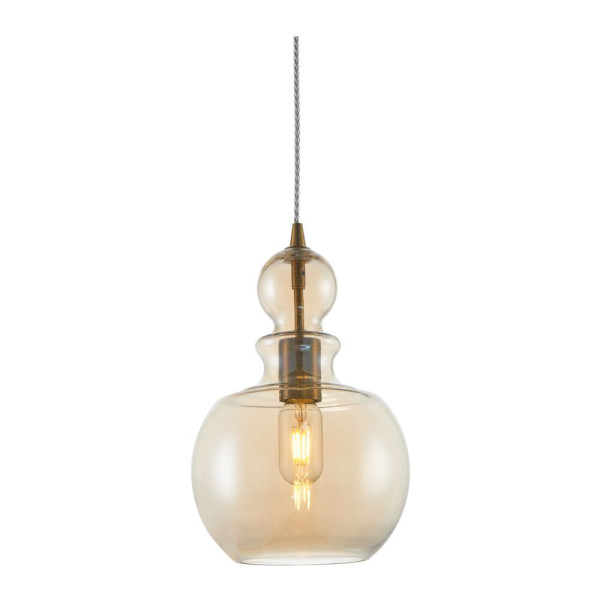 Lampa wisząca brązowo-bursztynowy TONE 1xE27x60W Maytoni