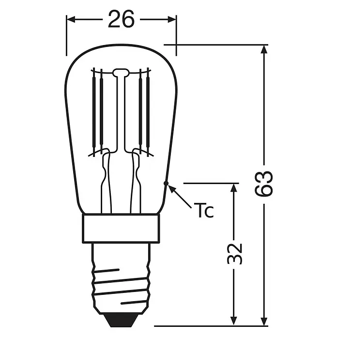 LYSPÆRE OSRAM LED PÆRE E14 2,2W