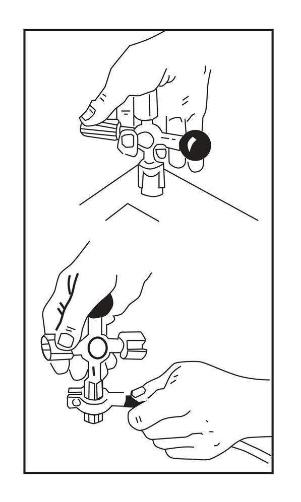 MotoMaster 3-Way Battery Terminal Cleaning & Cutting Tool