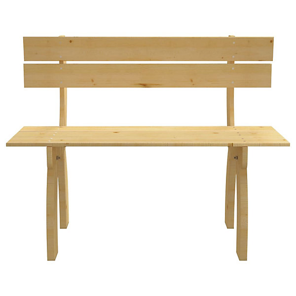 Banc de jardin meuble de patio bois Helloshop26