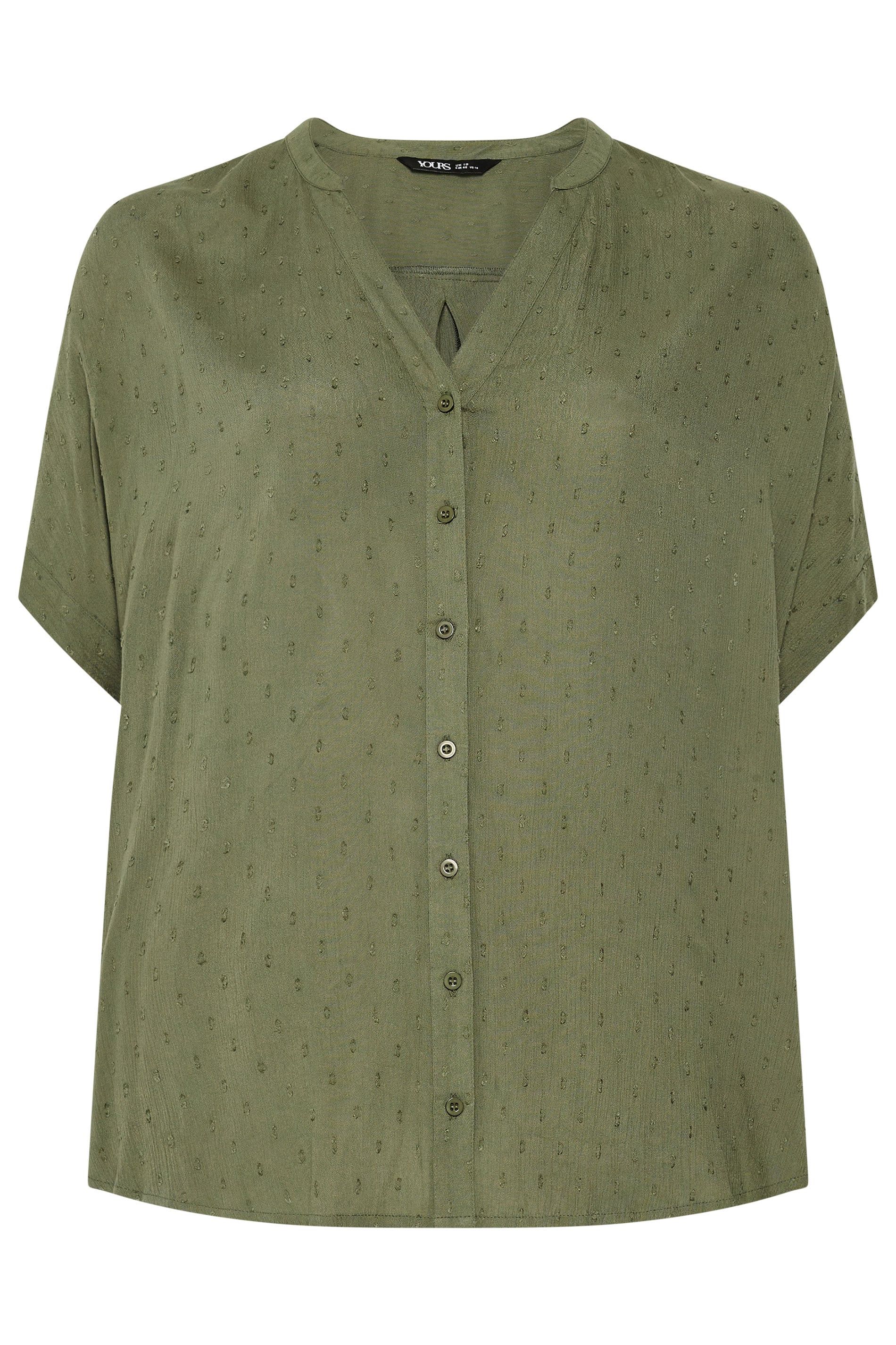 Yours Dobby Notch Neck Blouse