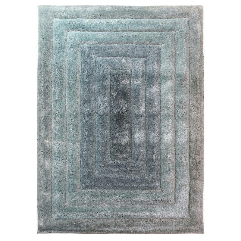 RIDGE - Tapis en relief duck egg 80 x 150