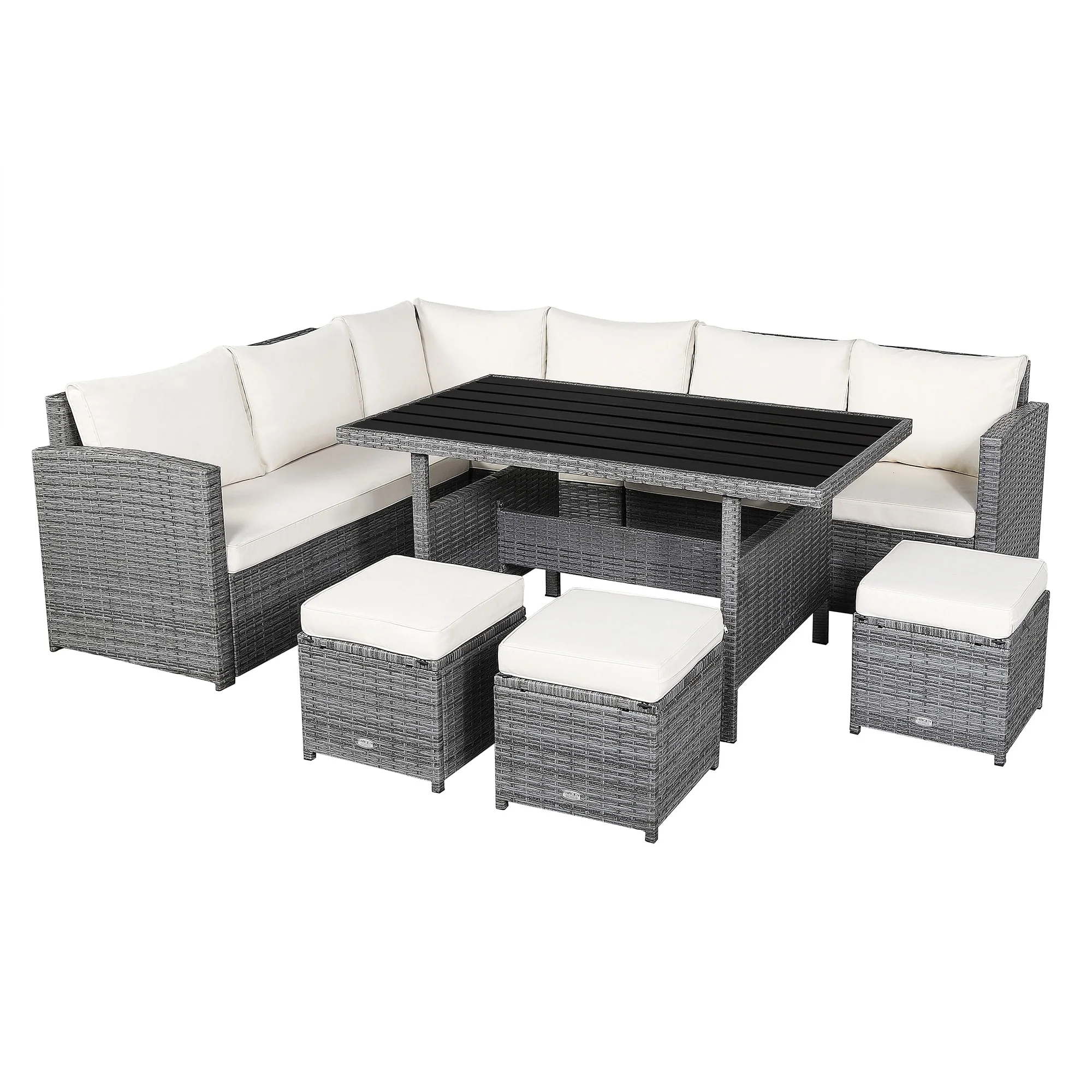 7-piece Outdoor Rattan Patio Furniture Set