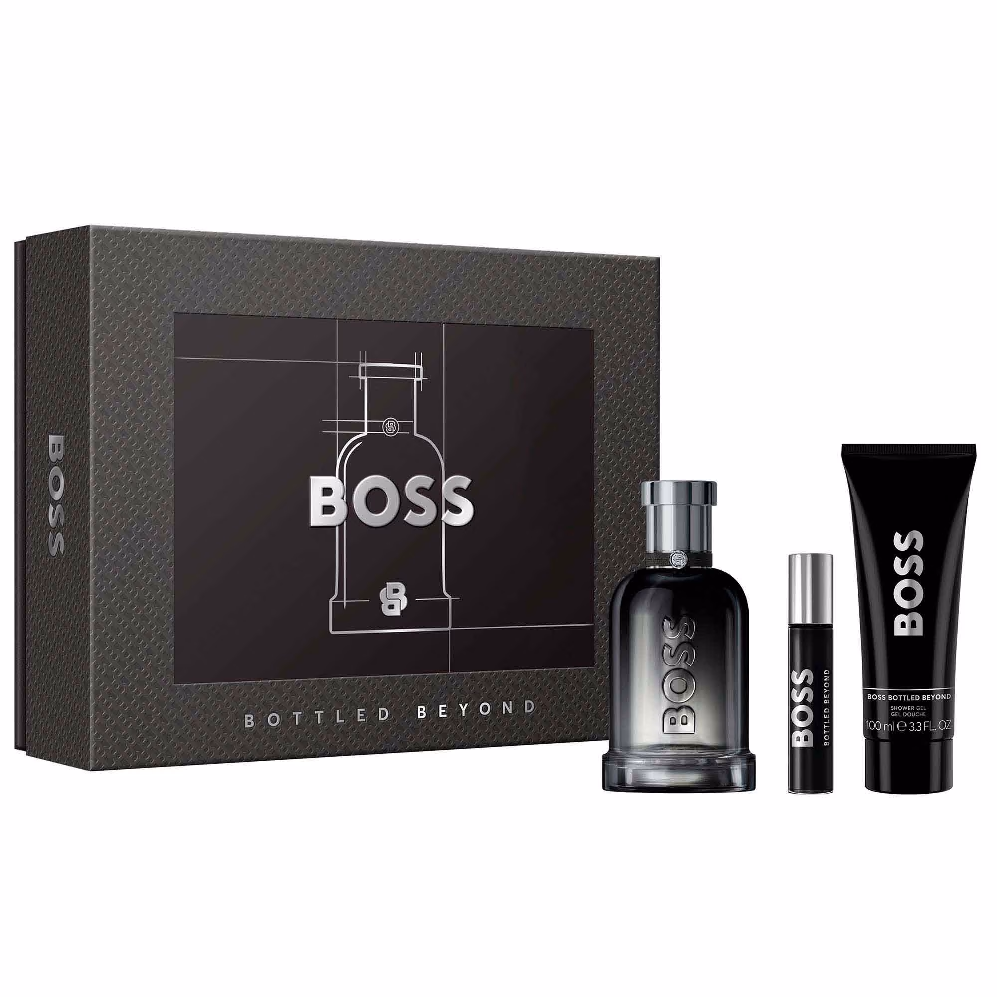BOSS BOTTLED BEYONDCoffret eau de parfum + gel douche + miniature