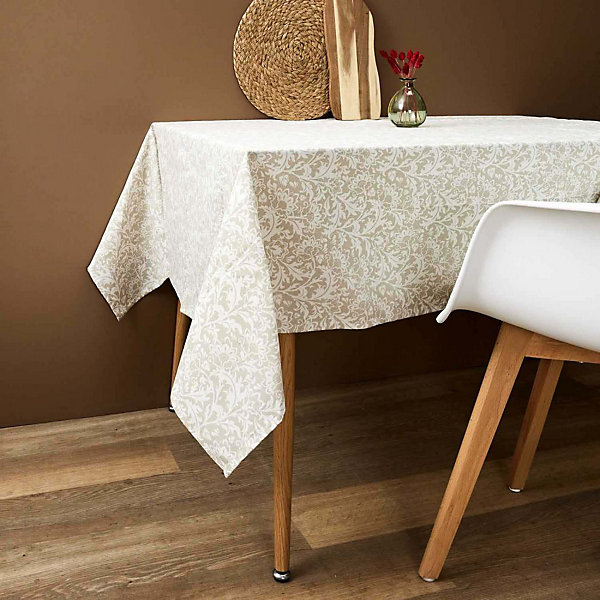 Nappe en coton imprimé 140 x 250 cm Feuillage