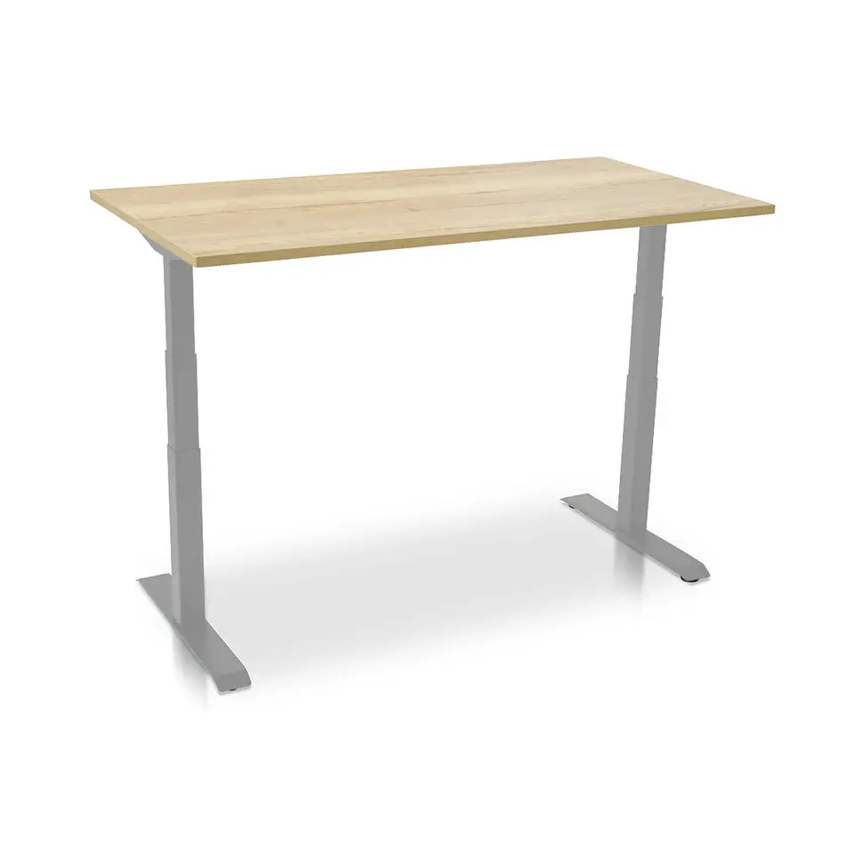 MRC PRO elektrisch ARBO zit-sta bureau - 120x80 cm robuust eiken