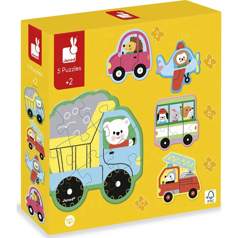 Puzzle 5-teilig Fahrzeug Puzzles