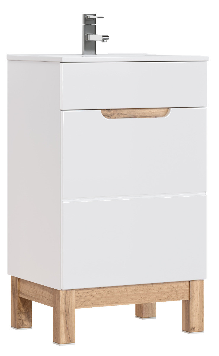 Szafka pod umywalkę BALI 824 50 cm biała