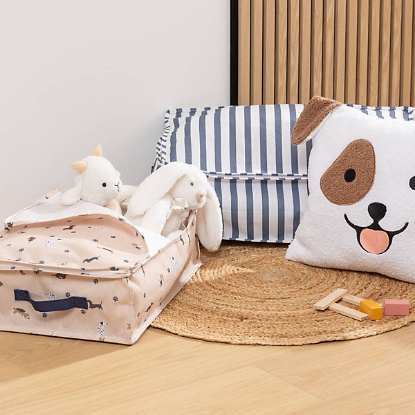 Lot de 2 housses de rangement Zippy L22xp22xH20cm - Atmosphera