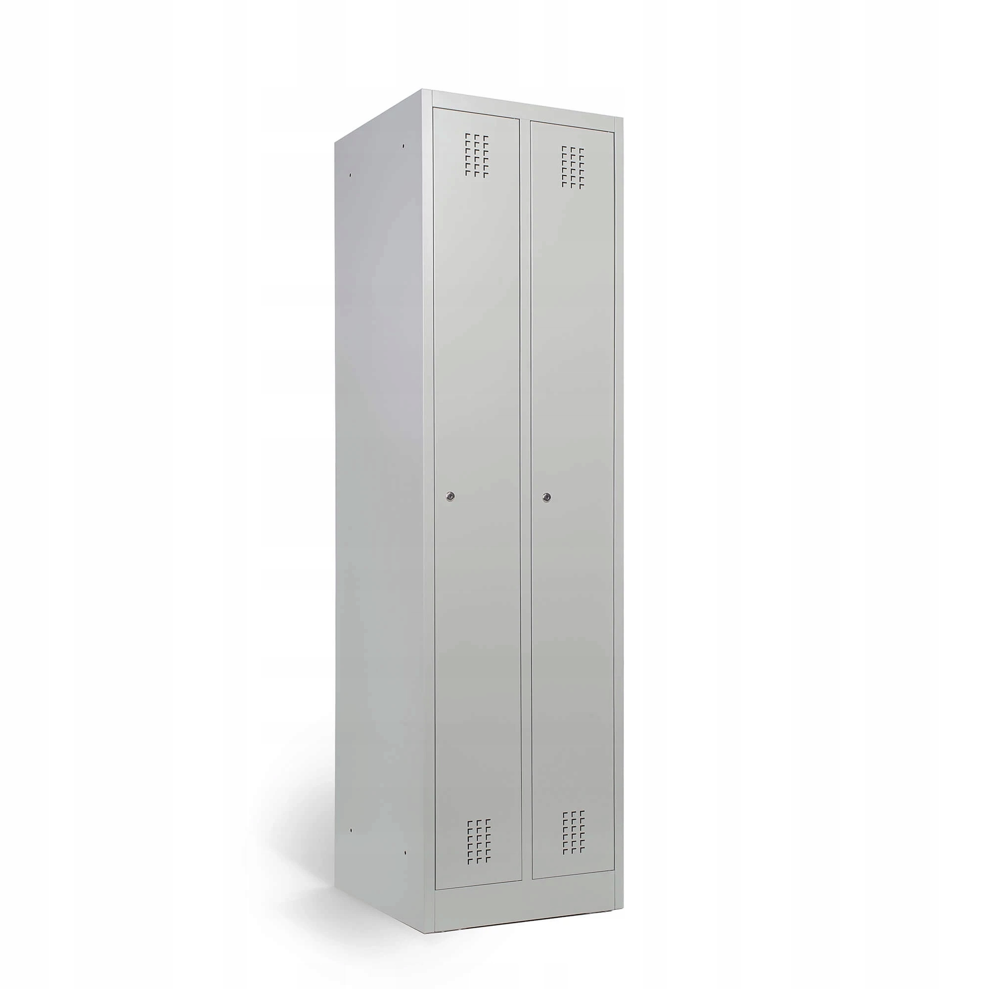Szafka na ubrania 50 cm szara metalowa