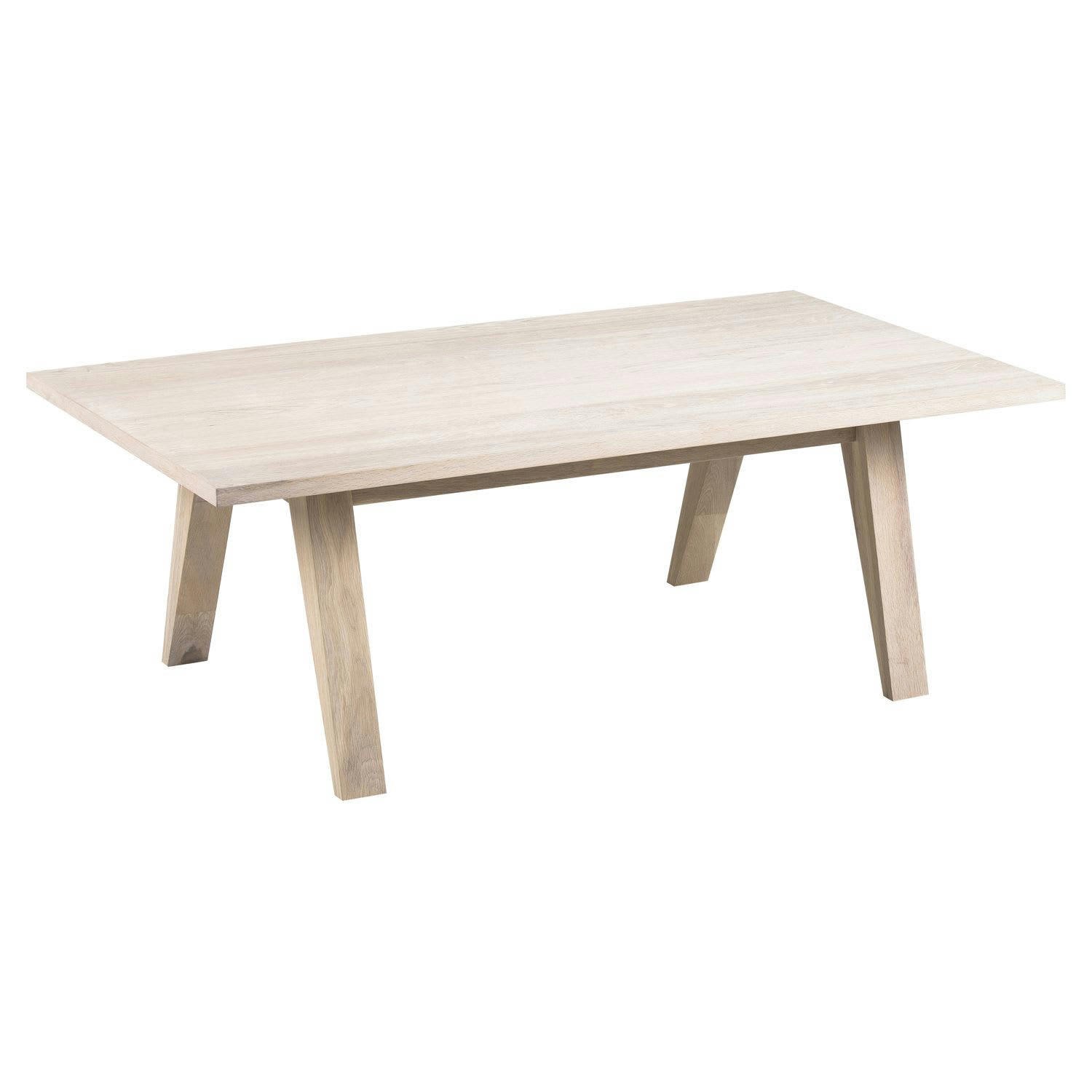 ALINE - Table basse en panneaux de particules rectangulaire beige