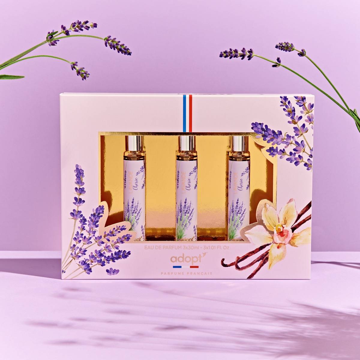 Trio LavandeCOFFRET 3 EAUX DE PARFUMS LAVANDE CHERIE 30 ML