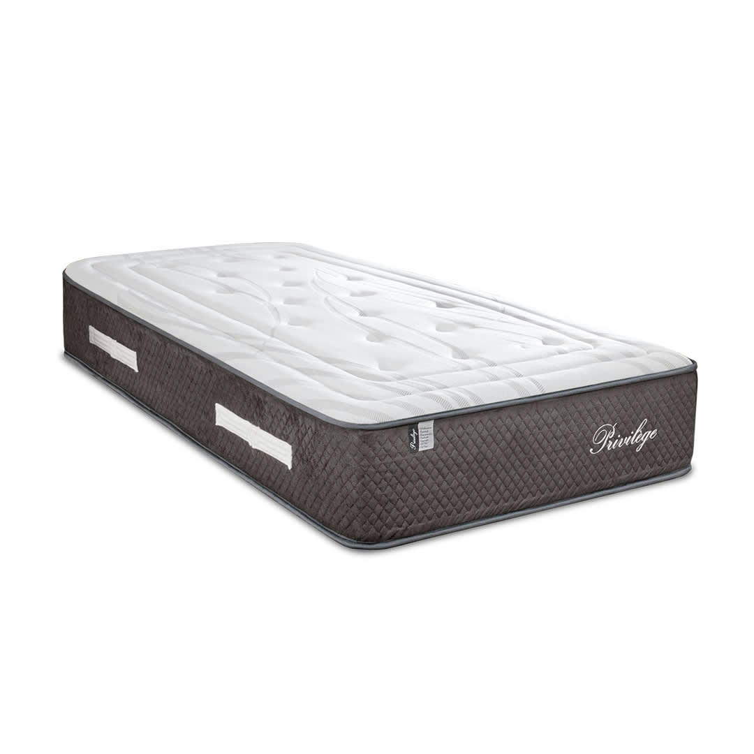 PRIVILEGE - Ensemble  90x190  Matelas Ressorts + Alèse anti punaise